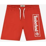 Timberland Otroške kopalne kratke hlače Swim Shorts rdeča barva