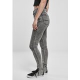 Urban Classics Ladies High Waist Skinny Jeans Black Heavy Acid Washed Cene