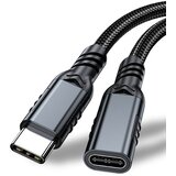 INF Podaljšek USB Type-C moški-na-ženski, 20Gbps, 5A, aluminij 0,5 m, (5000296329) | Shoptok.si
