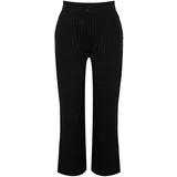 Trendyol Curve Black Striped Woven Trousers