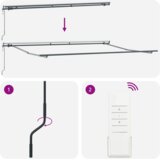 vidaXL Samodejna retraktibilna tenda Rumena in oranžna 400x300 cm | Shoptok.si