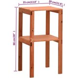 vidaXL Vrtna lopa za orodje 135,5x75x160 cm trden les jelke | Shoptok.si