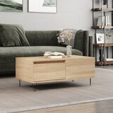 vidaXL Klubska mizica sonoma hrast 90x50x36,5 cm inženirski les Cene