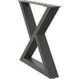  Noge za klub stolić 2 kom. antracit 50 x (42-43,3) cm čelik | shoptok.hr