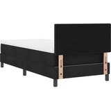 Box Postelja z vzmetnico z vzmetnico Črna 80 x 200 cm blago, (5000126224) | Shoptok.si
