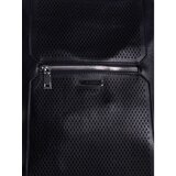 Fashion Hunters Black roomy shoulder bag made of ecological leather | Shoptok.si