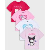 Sinsay Pamučne majice kratkih rukava 4 komada Hello Kitty and Friends | shoptok.hr