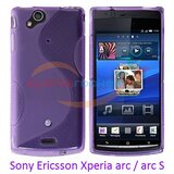  Gumijasti / gel etui S-Line za Sony Ericsson Xperia arc / Xperia arc S - vijolični Cene