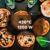  1200W kamnita pečica za peko pic do 420°C SUPREME | Shoptok.si
