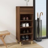 The Living Store omarica za čevlje rjav hrast 40x36x105 cm inženirski les - omarica za čevlje, (21434157) Cene