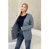 Kesi Sweater with mohair cardigan graphite | Shoptok.si