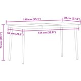  Blagovaonski set 5 pcs Svijetlo siva i crna L | shoptok.hr