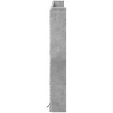  Krevetna ploča s LED-om s policom Beton 180 x 16 5 x 103 5 cm - Betonsko siva 180 cm | shoptok.hr
