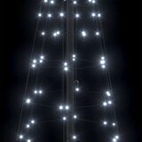 vidaXL LED božično drevesce med 390 LED Hladno bela 250 cm elezo | Shoptok.si