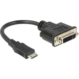 HDMI / DVI adapter [1x HDMI utikač C Mini => 1x DVI-ženski utikač 24+5-polni] crna