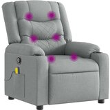 vidaXL Masažna fotelja za odmor, svijetlo siva tkanina | shoptok.hr