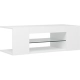 Maison Chic TV omarica - TV stojalo - Televizijska omarica z LED lučkami bela 90x39x30 cm, (21700946) Cene