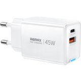 Remax Strujni Fast punjac GAN A+ C 45W beli Cene