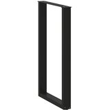  Noge za barski stol U-oblika 2 kom Crne 60 x (100-101) cm Čelik | shoptok.hr