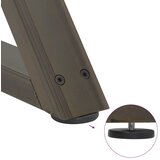  Noge za klub stolić 2 kom. Prirodni čelik 60 x (30-31,3) cm Čelik | shoptok.hr