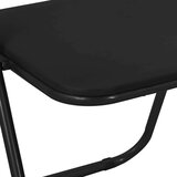  Zložljiva stolica 8 pcs Črna 48 x 43,5 x 81 cm Umjetno usnje, (5000296660) | Shoptok.si