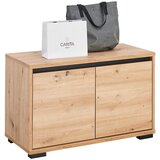 CARRYHOME garderobna klop antracit, hrast artisan | Shoptok.si