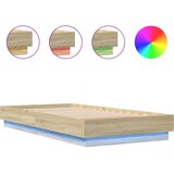  Okvir kreveta s LED svjetlima boja hrasta sonome 90 x 190 cm | shoptok.hr
