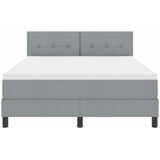 Krevet s opruga kutije Svijetlo siva 140 x 200 cm tkanina | Eponuda.com