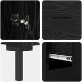  Strani šal Črna Orehovina 69,5 x 34 x 90 cm Konstruiran les, (5000217694) | Shoptok.si