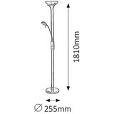 Rabalux 4075 - prigušiva stojeća lampa BETA 1xR7s/230W + 1xG9/40W | Eponuda.com