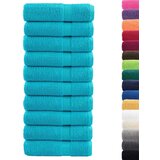 vidaXL Premium brisače 10 kos turkizna 50x100 cm 600 gsm 100 % bombaž | Shoptok.si