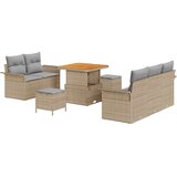  Sjedeća garnitura za vrt 8 kom. 7-Broj sjedala Bež 80 x 80 x 71 cm | Shoptok.si