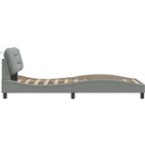  Okvir kreveta s LED svjetlima svjetlosivi 80x200 cm od tkanine | shoptok.hr