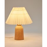 Kave Home Bež/u prirodnoj boji stolna lampa od masivnog kaučuka s tekstilnim sjenilom (visina 33 cm) Benicarlo – | shoptok.hr