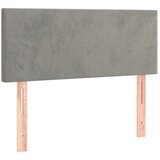  Uzglavlje svjetlosivo 90x5x78/88 cm baršunasto | Eponuda.com