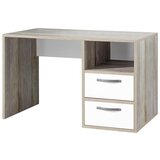 CARRYHOME mladinska pisalna miza leseni material naravne barve, bela Cene