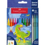 Faber-Castell Faber-Castell: Set flomastera s dinosaurima, 10+3 komada | shoptok.hr