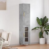  The Living Store Visoka omara betonsko siva 34,5x34x180 cm inženirski les - Visoka Omara, (21429120) Cene