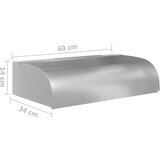  Vodopad s LED svjetlima 60 x 34 x 14 cm nehrđajući čelik 304 | shoptok.hr