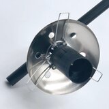  Luster na šipci LILOU 6xE14/5W/230V matni hrom/zadimljeno staklo | Eponuda.com