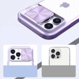 Onasi Lens Cover silikonski ovitek zaščita za iPhone 15 Pro - prozornen vijola | Shoptok.si