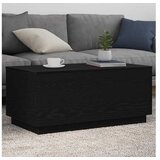vidaXL Klub stolić s LED svjetlima crni hrast 90x50x40 cm - Crni hrast 90 cm | shoptok.hr