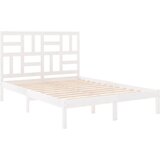  Okvir za krevet od masivnog drva bijeli 140 x 200 cm | Eponuda.ba