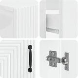  Set kupaonskih ormara od 4 dijela HAARLEM Bijela visokog sjaja | shoptok.hr