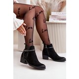 Zazoo 2326 Suede Women's Slip-On Boots Black | Shoptok.si