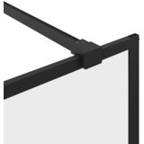 Pregrada za tuširanje s prozirnim staklom ESG 80 x 195 cm crna | shoptok.hr