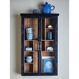 Bloomingville Črna stenska vitrina iz masivne jelke 50x80x14 cm Hazem – | Shoptok.si
