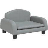  Krevet za pse svjetlosivi 50x40x30 cm od tkanine | shoptok.hr