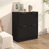  Komoda crna 60 x 30 x 70 cm od konstruiranog drva | shoptok.hr