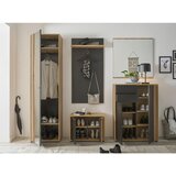 CARRYHOME GARDEROBNA OMARA črna, hrast artisan | Shoptok.si